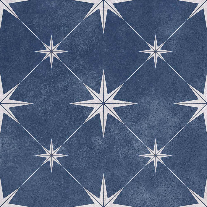 Mistral Navy Blue Patterned Matt Vitrified Ceramic – 33.5x33.5cm - product image 8