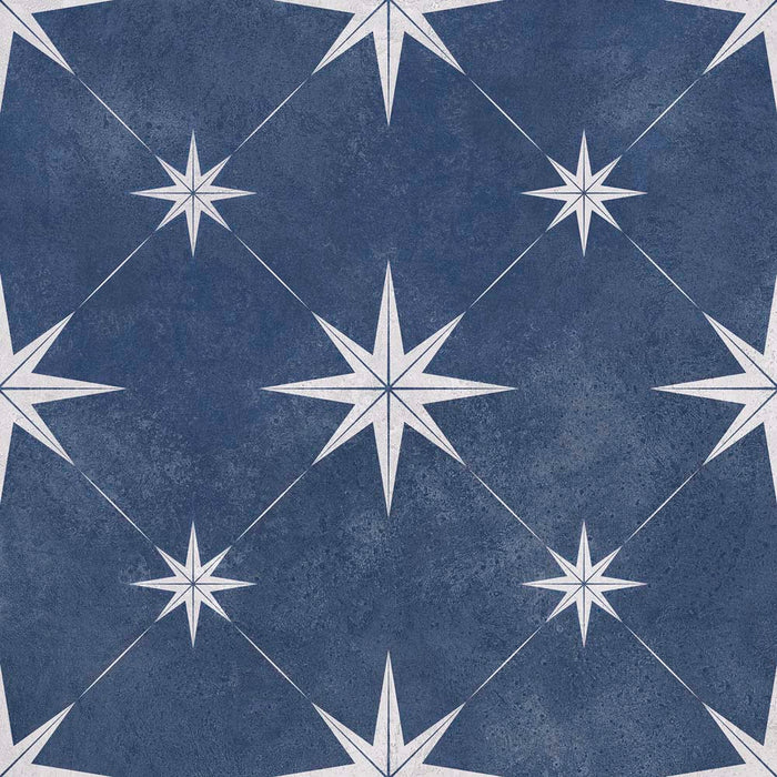 Mistral Navy Blue Patterned Matt Vitrified Ceramic – 33.5x33.5cm - product image 11
