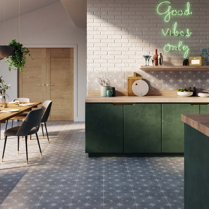 Mistral Grey Patterned Matt Vitrified Ceramic – 33.5x33.5cm - product image 12