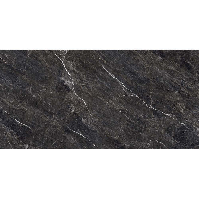 Valbonne Midnight Black Polished Glazed Porcelain Wall & Floor Tile – 60x120cm