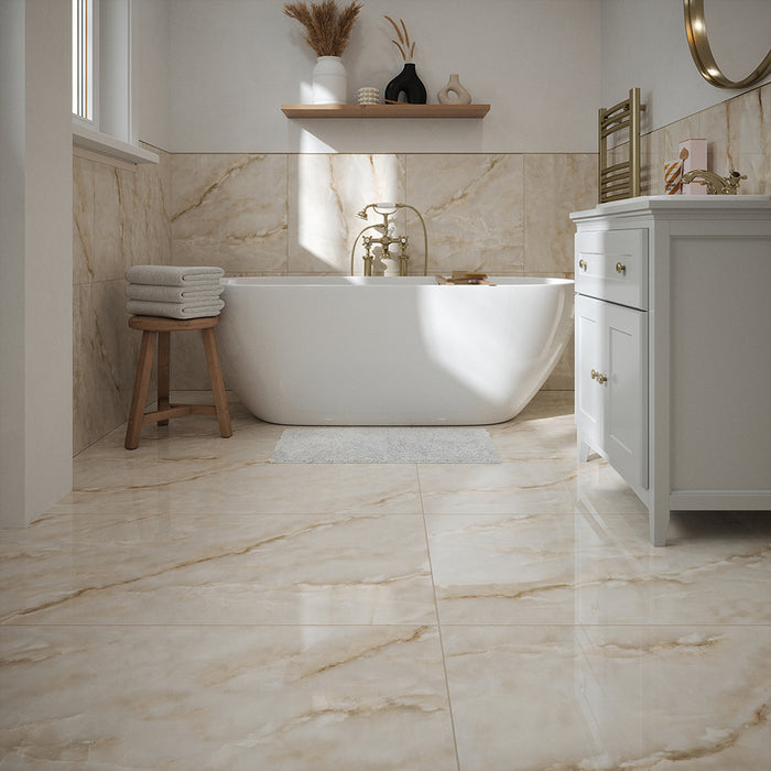Galvera Pearl Polished Glazed Porcelain Wall & Floor – 60x60cm - product image 2