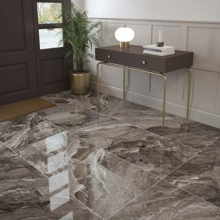 Tuscany Slate Grey Polished Glazed Porcelain Wall & Floor – 60x120cm - product image 3