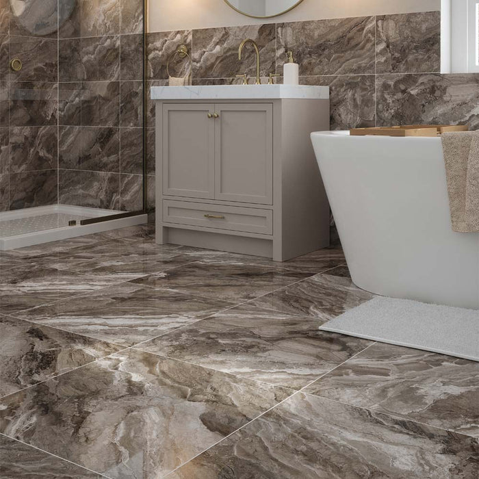 Tuscany Slate Grey Polished Glazed Porcelain Wall & Floor – 60x60cm - product image 4