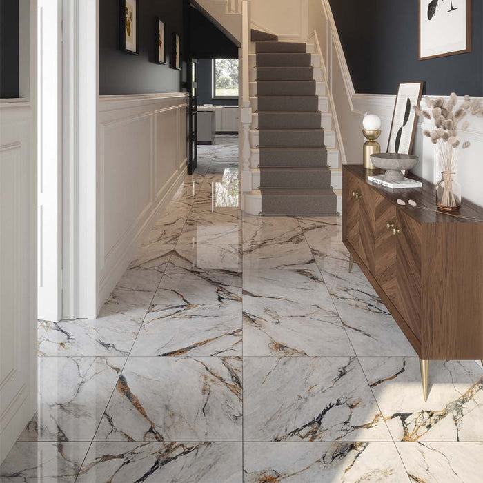 Mireva Viola Marble Polished Glazed Porcelain Wall & Floor – 60x60cm - product image 2