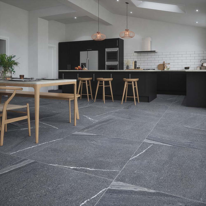 Lancaster Anthracite Matt Porcelain Wall & Floor – 100x100cm - product image 2