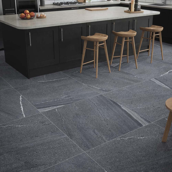 Lancaster Anthracite Matt Porcelain Wall & Floor – 100x100cm - product image 3