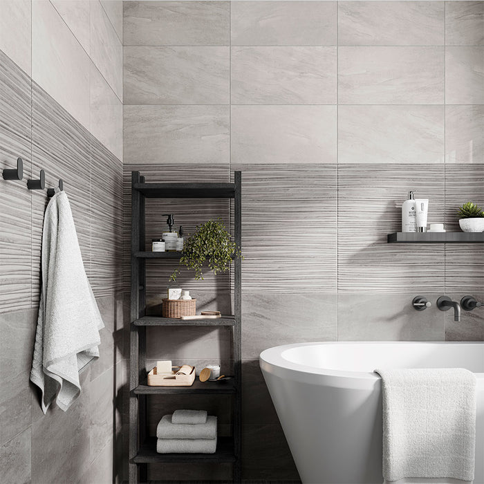 Carmel Gris Gloss Ceramic Wall – 33x55cm - product image 2