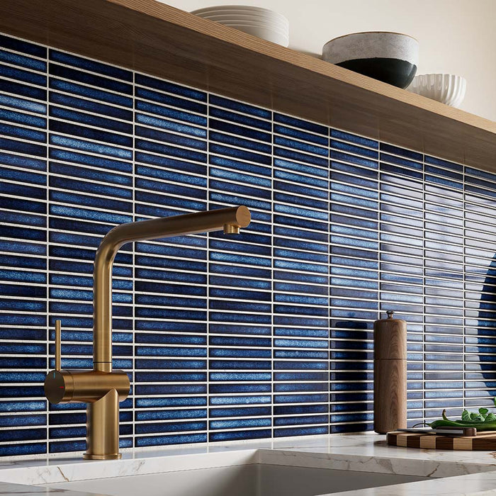 Umbera Blue Gloss Glazed Porcelain Mosaic – 31.3x29.6cm - product image 5