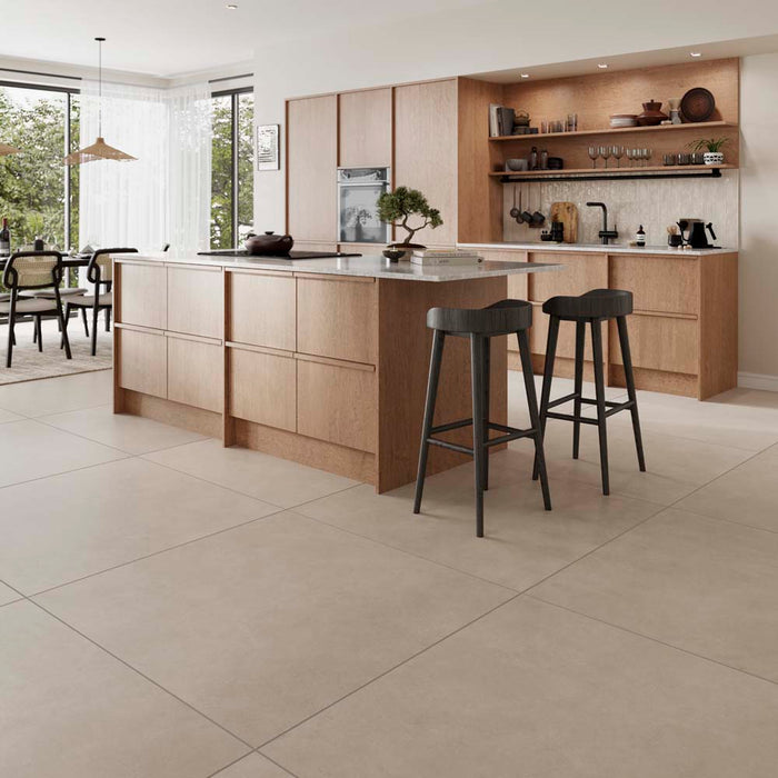 Rhodes Greige Matt Porcelain Wall & Floor – 100x100cm