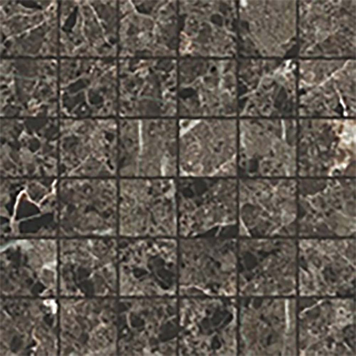 Ember Black Matt Porcelain Mosaic – 30x30cm