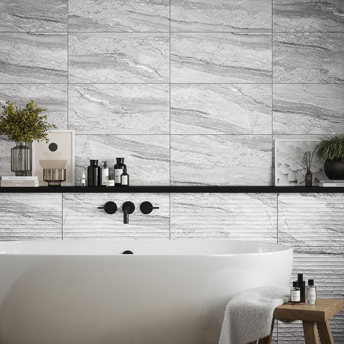 Valetta Grey Decor Matt Ceramic Wall – 30x60cm - product image 7
