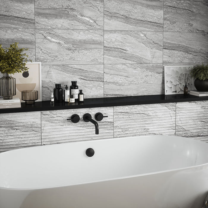 Valetta Grey Decor Matt Ceramic Wall – 30x60cm - product image 6