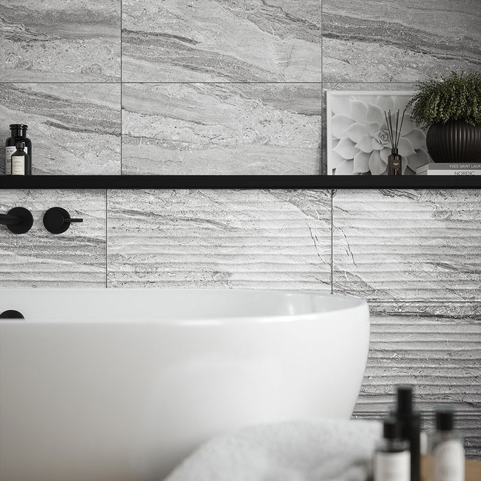 Valetta Grey Decor Matt Ceramic Wall – 30x60cm - product image 4