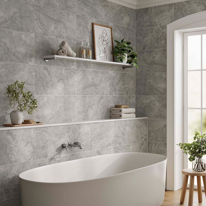 Savoy Grey Matt Ceramic Wall – 30x60cm - product image 4
