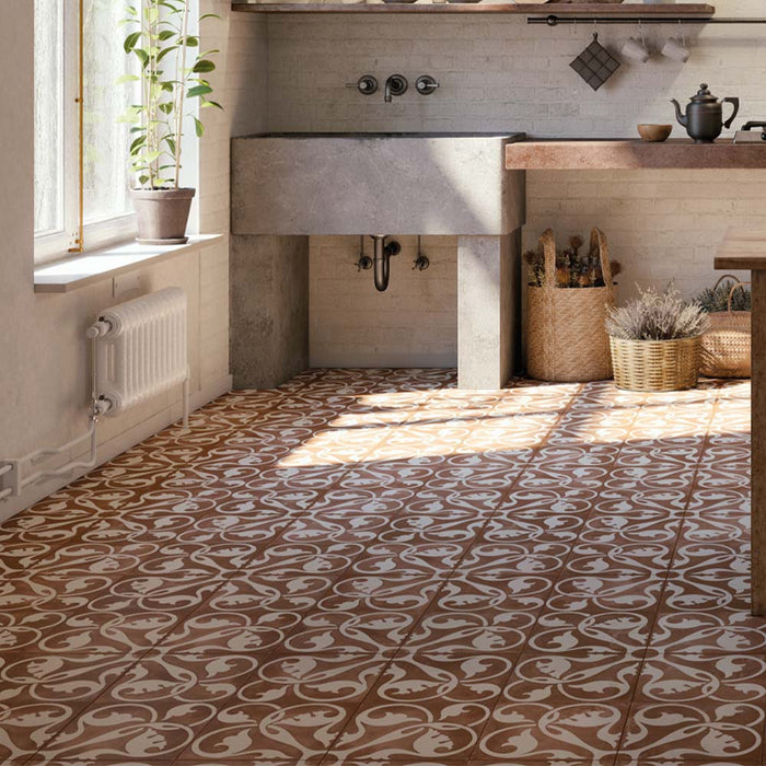 Westmorland Mocha Matt Vitrified Ceramic Wall & Floor – 45x45cm - product image 2
