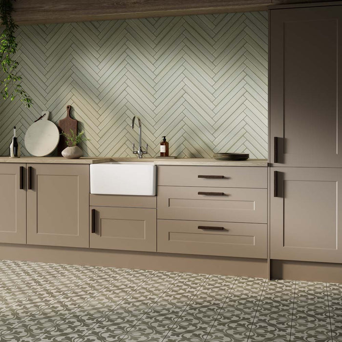 Westmorland Sage Matt Vitrified Ceramic Wall & Floor – 45x45cm - product image 2
