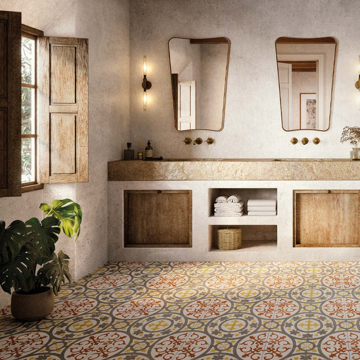 Westmorland Yellow Multi Matt Vitrified Ceramic Wall & Floor – 45x45cm - product image 2