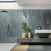 Brecon Linear Turquoise Ceramic Wall Tile – 35x35cm
