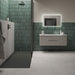 Brecon Linear Emerald Ceramic Wall Tile – 35x35cm