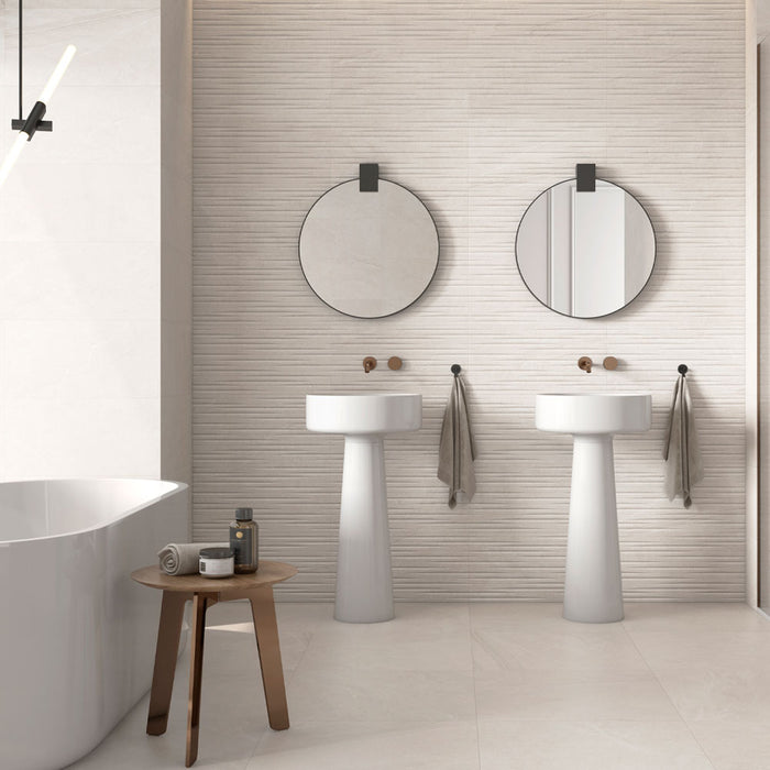 Venetia Cream D√©cor Matt Ceramic Wall – 29.5x59.5cm - product image 2