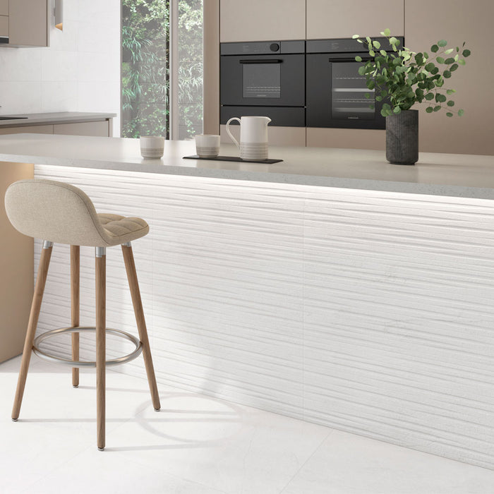 Venetia White D√©cor Matt Ceramic Wall – 29.5x59.5cm - product image 2