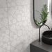 Milan Geo Grey Matt Ceramic Wall – 25x50cm - product image 2
