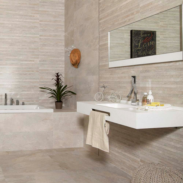 Elgin Bone Matt Ceramic Wall – 24x69cm - product image 2