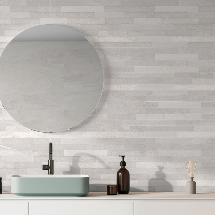 Faro White D√©cor Ceramic Wall – 29.5x59.5cm - product image 5
