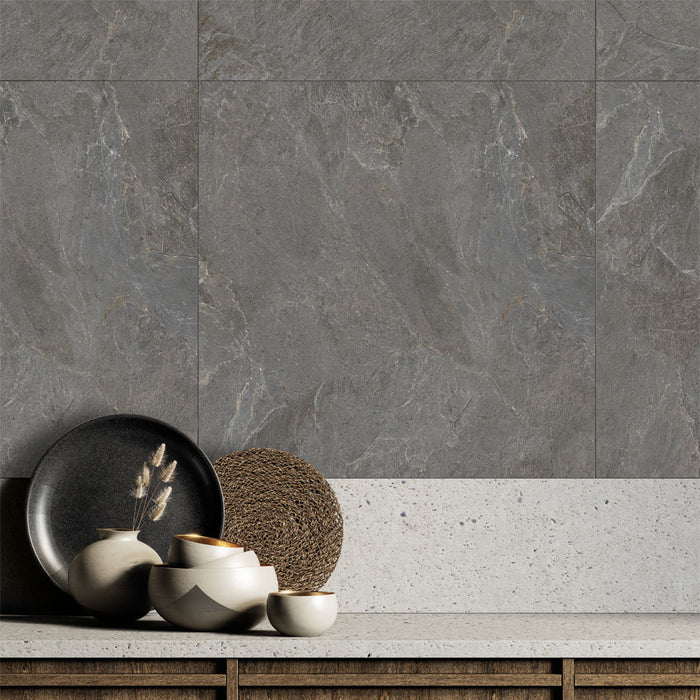 Jasselle Anthracite Matt Porcelain Wall & Floor – 120x120cm - product image 4