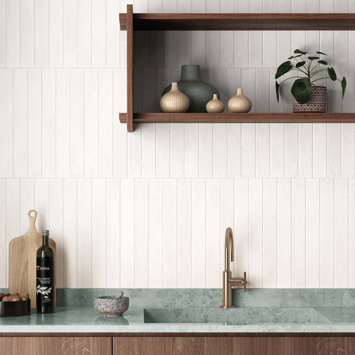 Iona White Sands Matt Porcelain Wall & Floor – 5x40cm