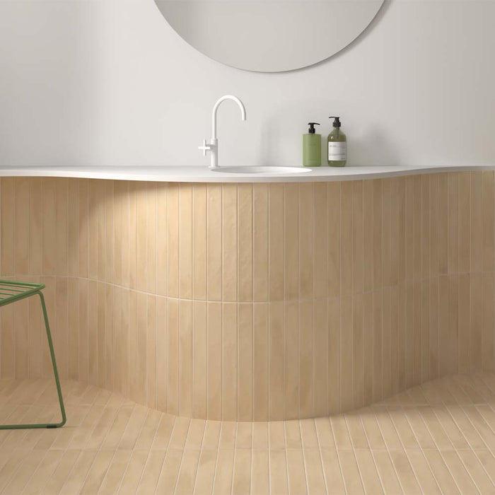 Iona Golden Clay Matt Porcelain Wall & Floor – 5x40cm - product image 2