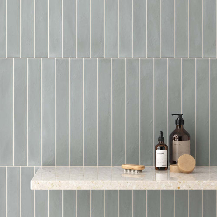 Iona Blue Earth Matt Porcelain Wall & Floor – 5x40cm - product image 2