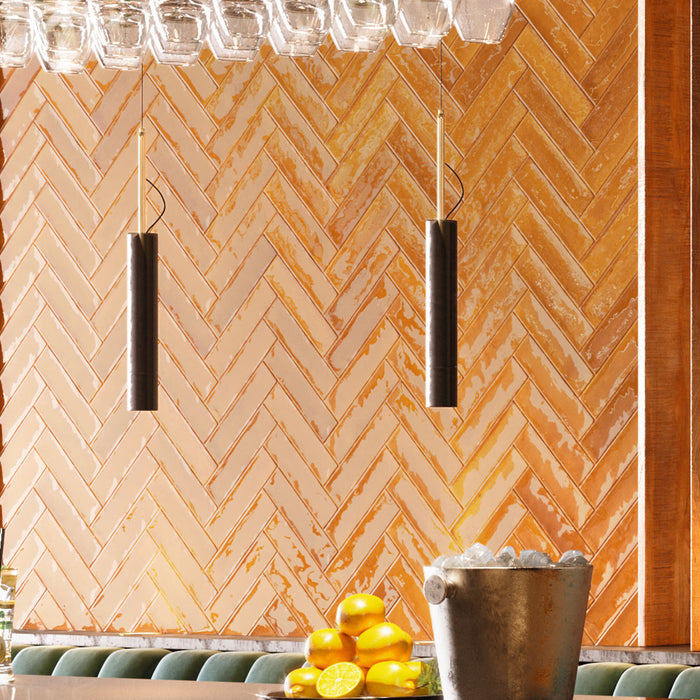 Sandringham Ochre Ceramic Wall Tile – 7.5x30cm