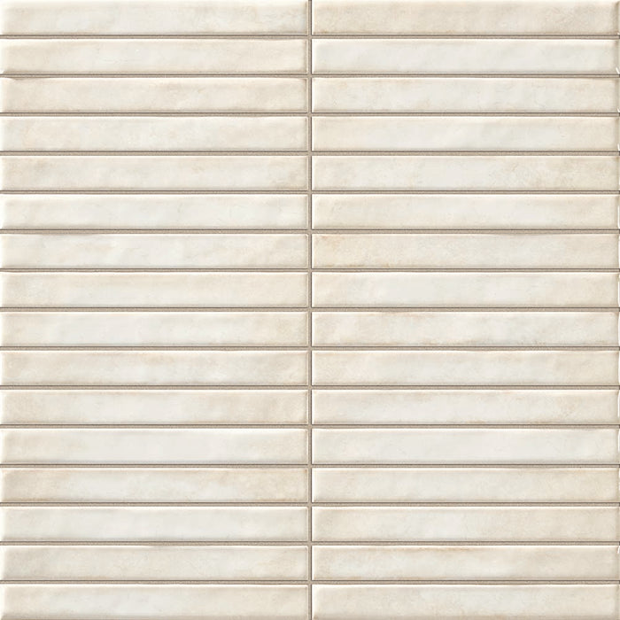 Brecon Linear Pearl Ceramic Wall Tile – 35x35cm - product image 2