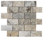 Silver Grey Travertine Brick Mosaic Wall & Floor – 5x10cm - product image 2