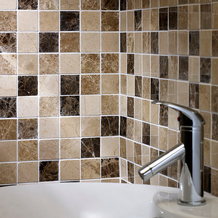 Westara Mix Polished Marble Mosaic Wall & Floor – 5x5cm