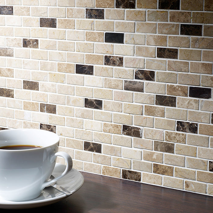 Ludlow Polished Marble Mosaic Wall & Floor – 1.5x3.2cm - product image 2