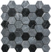 Cadiz Stone Hexagon Mixed Finish Marble Mosaic – 4.8x4.8cm