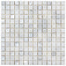 Jorvane White Marble & Mother of Pearl Mosaic – 2x2cm