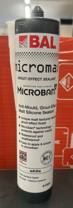 BAL Micromax Grout-Effect Sealant White 310ml