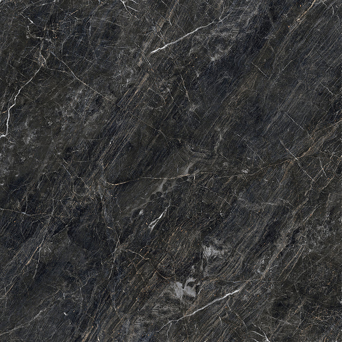 Valbonne Midnight Black Polished Glazed Porcelain Wall & Floor Tile – 60x60cm