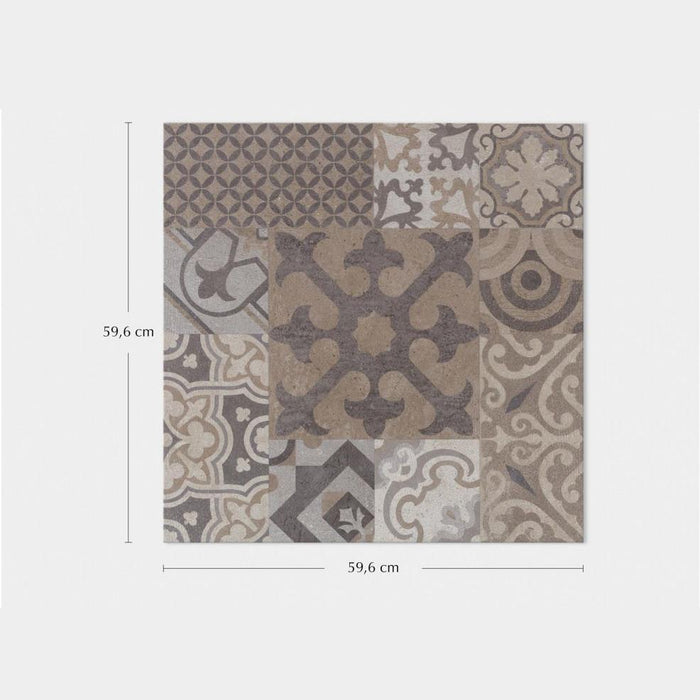 Porcelanosa Dover Antique - 59.6x59.6cm Patterned Floor Tiles