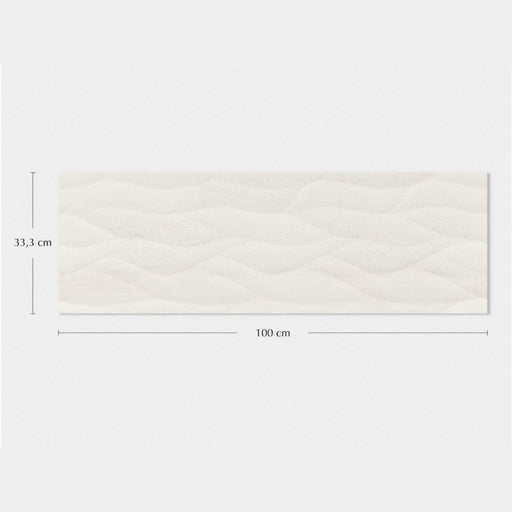 Porcelanosa Ona Blanco - 33.3x100cm - Wall Tiles