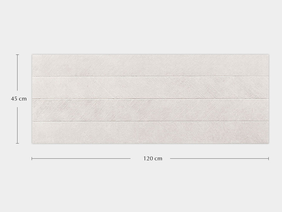 Porcelanosa Spiga Bottega White - 45x120cm Feature Wall Tile